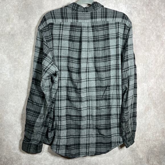 Polo‎ Ralph Lauren Shirt Mens Size XL Gray Plaid Flannel Button Up Long Sleeves - Picture 4 of 8